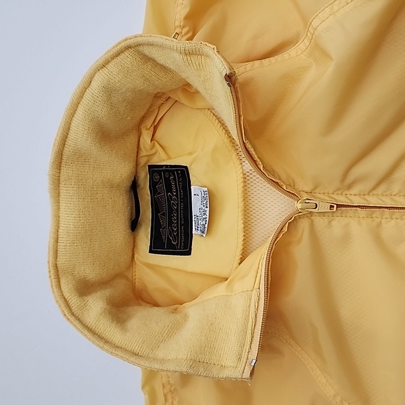Eddie Bauer Women's Yellow Hooded  Raincoat Mesh Lining Pockets Size Small - Picture 11 of 16